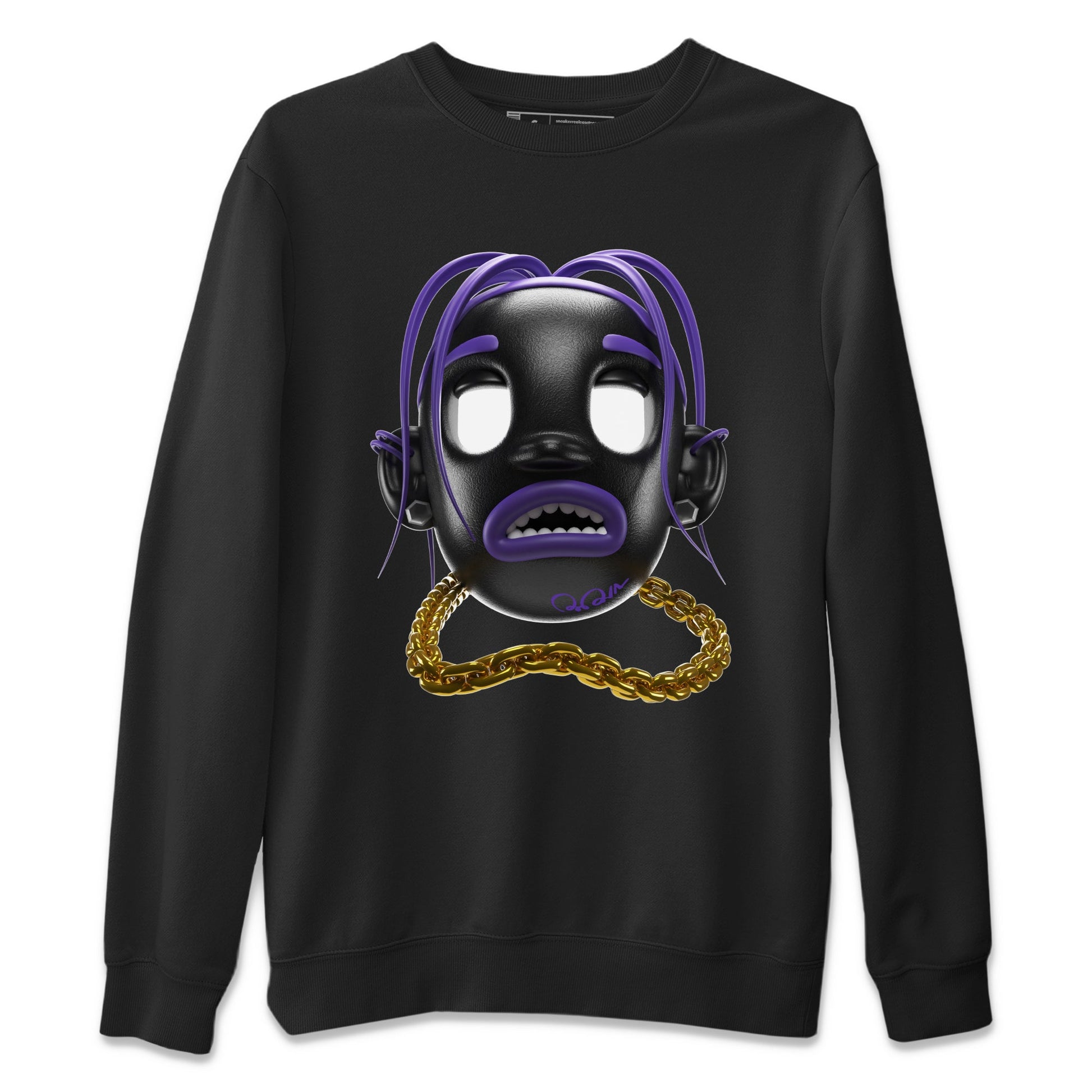 Air Jordan 12 Field Purple Sneaker Match Tees Goosebumps Boy Sneaker Tees AJ12 Field Purple Sneaker Release Tees Unisex Shirts Black 2