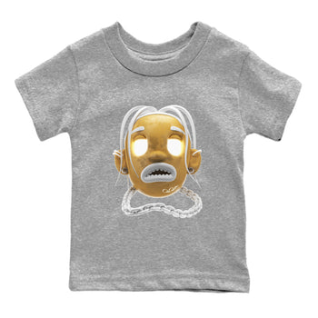 Air Jordan 13 Wheat Sneaker Match Tees Goosebumps Boy Sneaker Tees AJ13 Wheat Sneaker Release Tees Kids Shirts Heather Grey 2