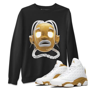 Air Jordan 13 Wheat Sneaker Match Tees Goosebumps Boy Sneaker Tees AJ13 Wheat Sneaker Release Tees Unisex Shirts Black 1