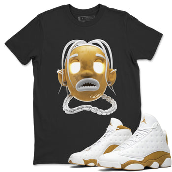 Air Jordan 13 Wheat Sneaker Match Tees Goosebumps Boy Sneaker Tees AJ13 Wheat Sneaker Release Tees Unisex Shirts Black 1