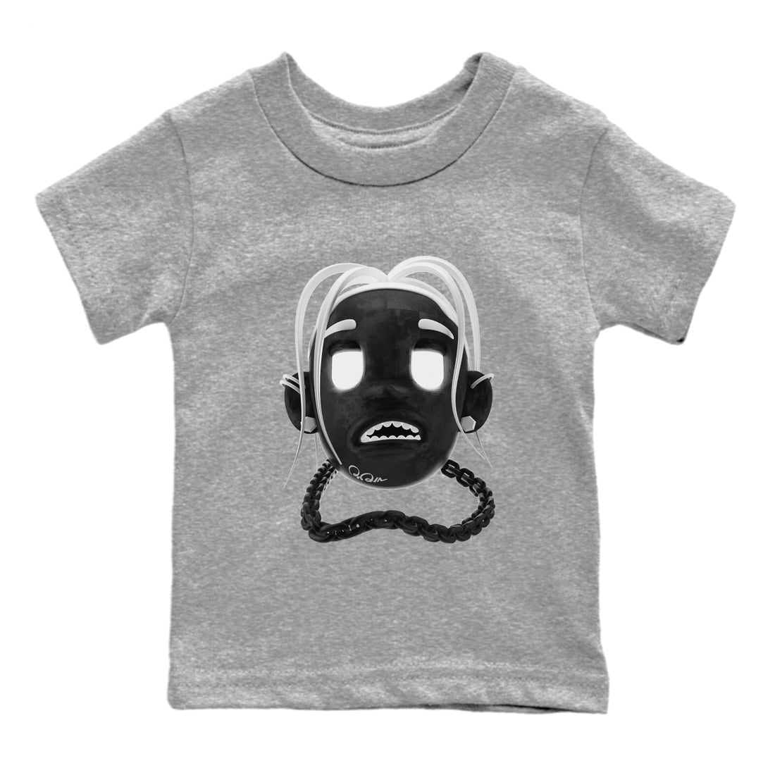 14s Panda shirt to match jordans Goosebumps Boy sneaker tees Air Jordan 14 Panda SNRT Sneaker Release Tees Baby Toddler Heather Grey 2 T-Shirt