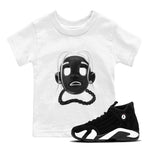 14s Panda shirt to match jordans Goosebumps Boy sneaker tees Air Jordan 14 Panda SNRT Sneaker Release Tees Baby Toddler White 1 T-Shirt