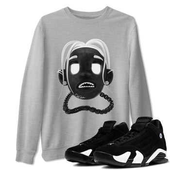 14s Panda shirt to match jordans Goosebumps Boy sneaker tees Air Jordan 14 Panda SNRT Sneaker Release Tees Unisex Heather Grey 1 T-Shirt