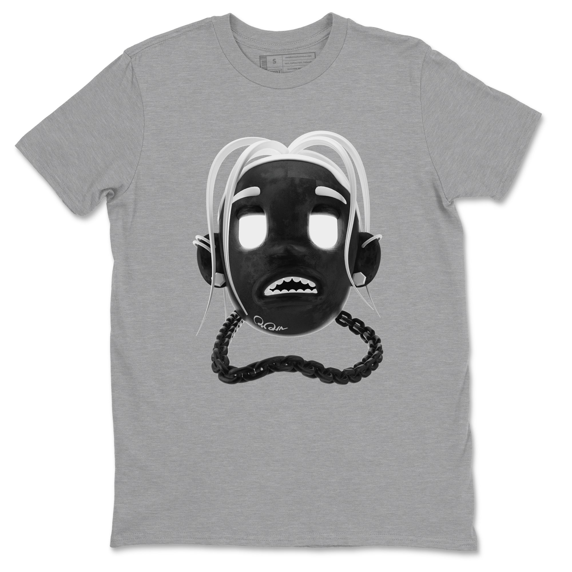 14s Panda shirt to match jordans Goosebumps Boy sneaker tees Air Jordan 14 Panda SNRT Sneaker Release Tees Unisex Heather Grey 2 T-Shirt
