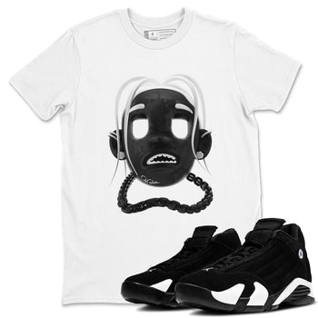 14s Panda shirt to match jordans Goosebumps Boy sneaker tees Air Jordan 14 Panda SNRT Sneaker Release Tees Unisex White 1 T-Shirt