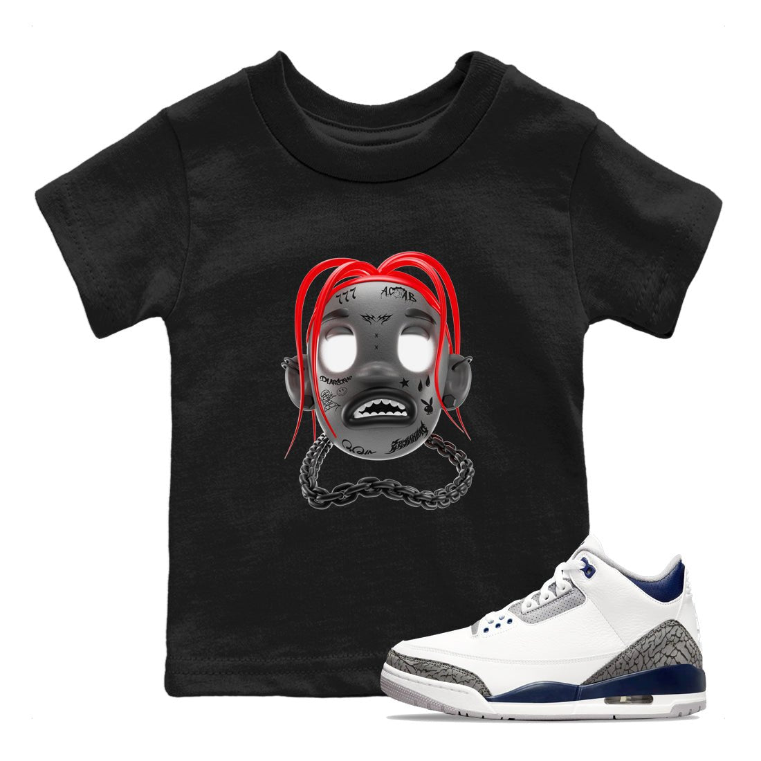 Air Jordan 4 Bred Reimagined shirt to match jordans Goosebumps Boy sneaker tees AJ4 Bred Reimagined SNRT sneaker release tees baby toddler Black 1 cotton Shirt