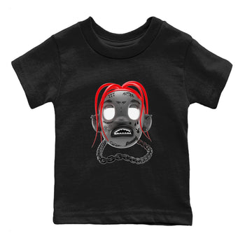 Air Jordan 4 Bred Reimagined shirt to match jordans Goosebumps Boy sneaker tees AJ4 Bred Reimagined SNRT sneaker release tees baby toddler Black 2 cotton Shirt