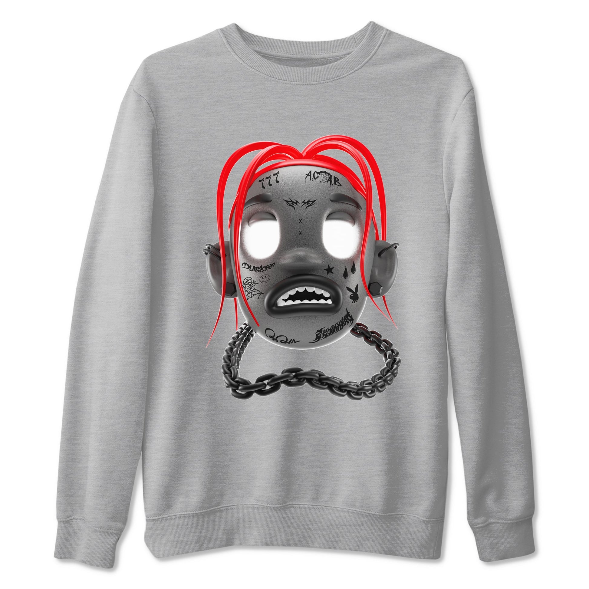 Air Jordan 4 Bred Reimagined shirt to match jordans Goosebumps Boy sneaker tees AJ4 Bred Reimagined SNRT Sneaker Release Tees unisex cotton Heather Grey 2 crew neck shirt