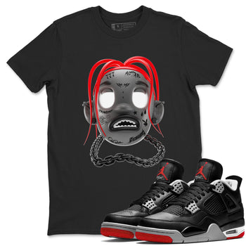 Air Jordan 4 Bred Reimagined shirt to match jordans Goosebumps Boy sneaker tees AJ4 Bred Reimagined SNRT Sneaker Release Tees unisex cotton Black 1 crew neck shirt
