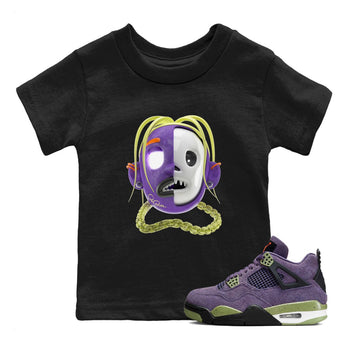 Air Jordan 4 Canyon Purple shirt to match jordans Goosebumps Boy sneaker tees AJ4 Canyon Purple SNRT Sneaker Release Tees Baby Toddler Black 1 T-Shirt, Halloween tshirt