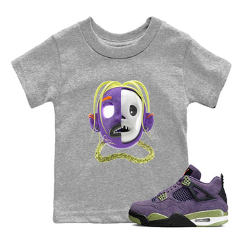 Air Jordan 4 Canyon Purple shirt to match jordans Goosebumps Boy sneaker tees AJ4 Canyon Purple SNRT Sneaker Release Tees Baby Toddler Heather Grey 1 T-Shirt, Halloween tshirt