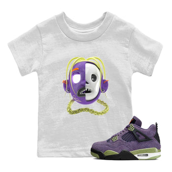 Air Jordan 4 Canyon Purple shirt to match jordans Goosebumps Boy sneaker tees AJ4 Canyon Purple SNRT Sneaker Release Tees Baby Toddler White 1 T-Shirt, Halloween tshirt