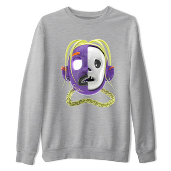 Air Jordan 4 Canyon Purple shirt to match jordans Goosebumps Boy sneaker tees AJ4 Canyon Purple SNRT Sneaker Release Tees Unisex Heather Grey 2 T-Shirt, Halloween tshirt