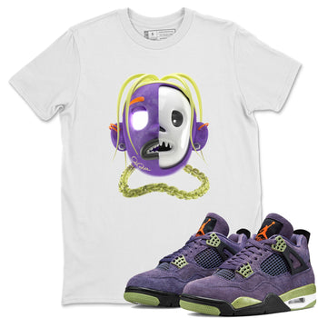 Air Jordan 4 Canyon Purple shirt to match jordans Goosebumps Boy sneaker tees AJ4 Canyon Purple SNRT Sneaker Release Tees Unisex White 1 T-Shirt, Halloween tshirt