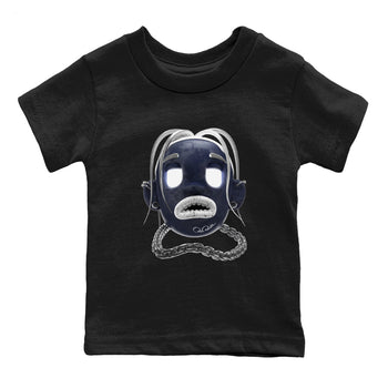Air Jordan 5 Georgetown Sneaker Match Tees Goosebumps Boy Sneaker Tees AJ5 Georgetown Sneaker Release Tees Kids Shirts Black 2