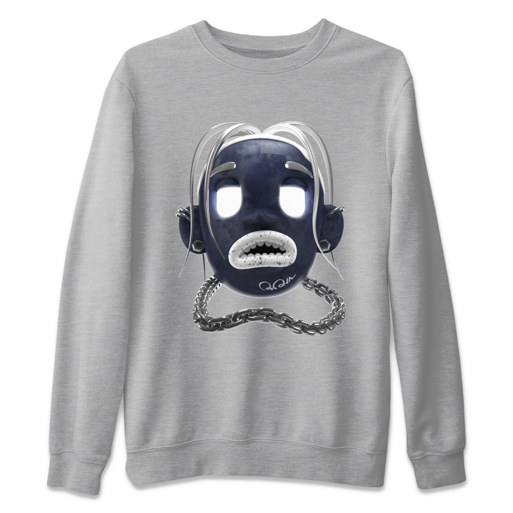 Air Jordan 5 Georgetown Sneaker Match Tees Goosebumps Boy Sneaker Tees AJ5 Georgetown Sneaker Release Tees Unisex Shirts Heather Grey 2
