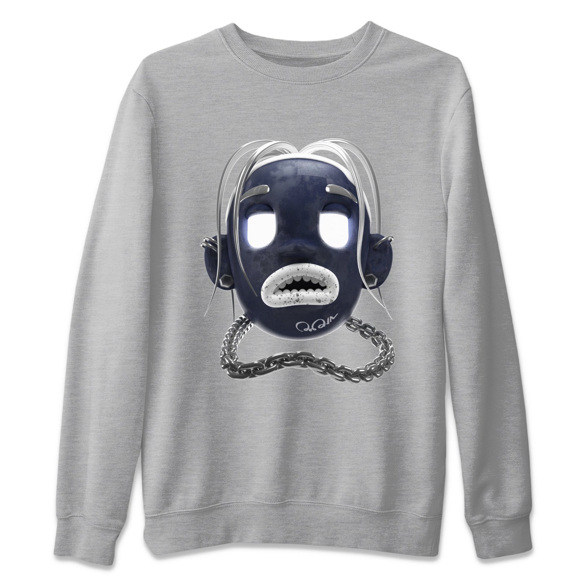 Air Jordan 5 Georgetown Sneaker Match Tees Goosebumps Boy Sneaker Tees AJ5 Georgetown Sneaker Release Tees Unisex Shirts Heather Grey 2