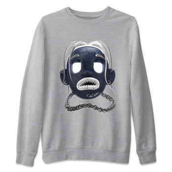 Air Jordan 5 Georgetown Sneaker Match Tees Goosebumps Boy Sneaker Tees AJ5 Georgetown Sneaker Release Tees Unisex Shirts Heather Grey 2