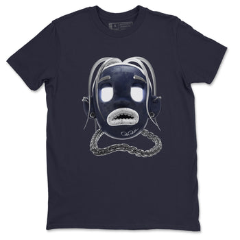 Air Jordan 5 Georgetown Sneaker Match Tees Goosebumps Boy Sneaker Tees AJ5 Georgetown Sneaker Release Tees Unisex Shirts Navy 2
