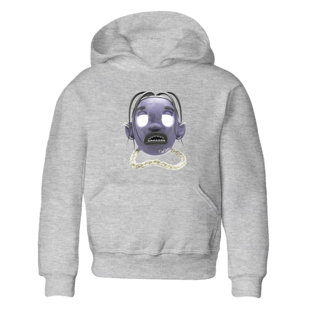 Air Jordan 5 Indigo Haze Sneaker Match Tees Goosebumps boy Sneaker Tees AJ5 Indigo Haze Sneaker Release Tees Kids Shirts Heather Grey 2