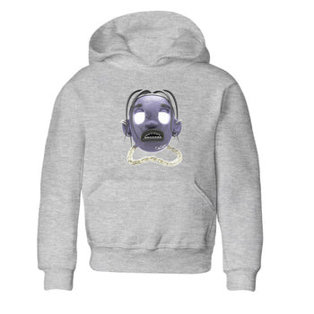 Air Jordan 5 Indigo Haze Sneaker Match Tees Goosebumps boy Sneaker Tees AJ5 Indigo Haze Sneaker Release Tees Kids Shirts Heather Grey 2