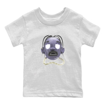 Air Jordan 5 Indigo Haze Sneaker Match Tees Goosebumps boy Sneaker Tees AJ5 Indigo Haze Sneaker Release Tees Kids Shirts White 2