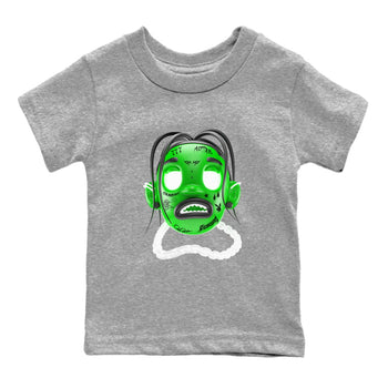 Air Jordan 5 Lucky Green shirt to match jordans Goosebumps Boy sneaker tees Air Jordan 5 Lucky Green SNRT sneaker release tees baby toddler Heather Grey 2 cotton Shirt