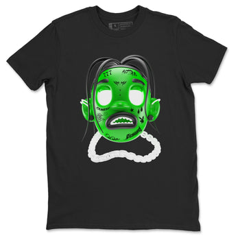 Air Jordan 5 Lucky Green shirt to match jordans Goosebumps Boy sneaker tees Air Jordan 5 Lucky Green SNRT Sneaker Release Tees unisex cotton Black 2 crew neck shirt