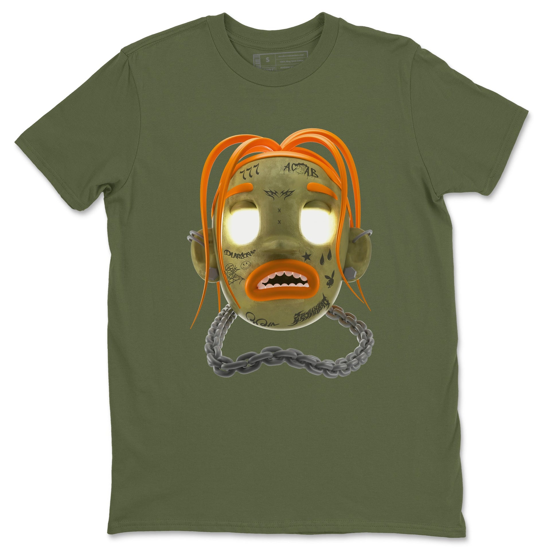 Air Jordan 5 Olive shirt to match jordans Goosebumps Boy sneaker tees Air Jordan 5 Olive SNRT Sneaker Release Tees unisex cotton Military Green 2 crew neck shirt