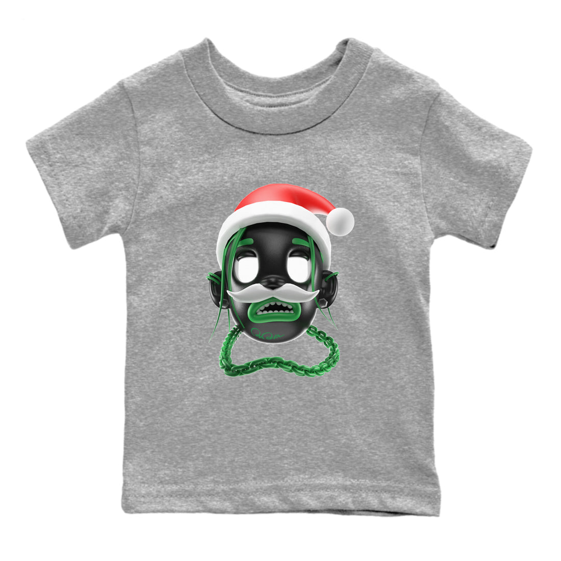 Air Jordan 1 Celtics shirt to match jordans Goosebumps Boy Christmas Edition sneaker tees Santa Gift AJ1 Celtics SNRT Sneaker Release Tees Baby Toddler Heather Grey 2 T-Shirt