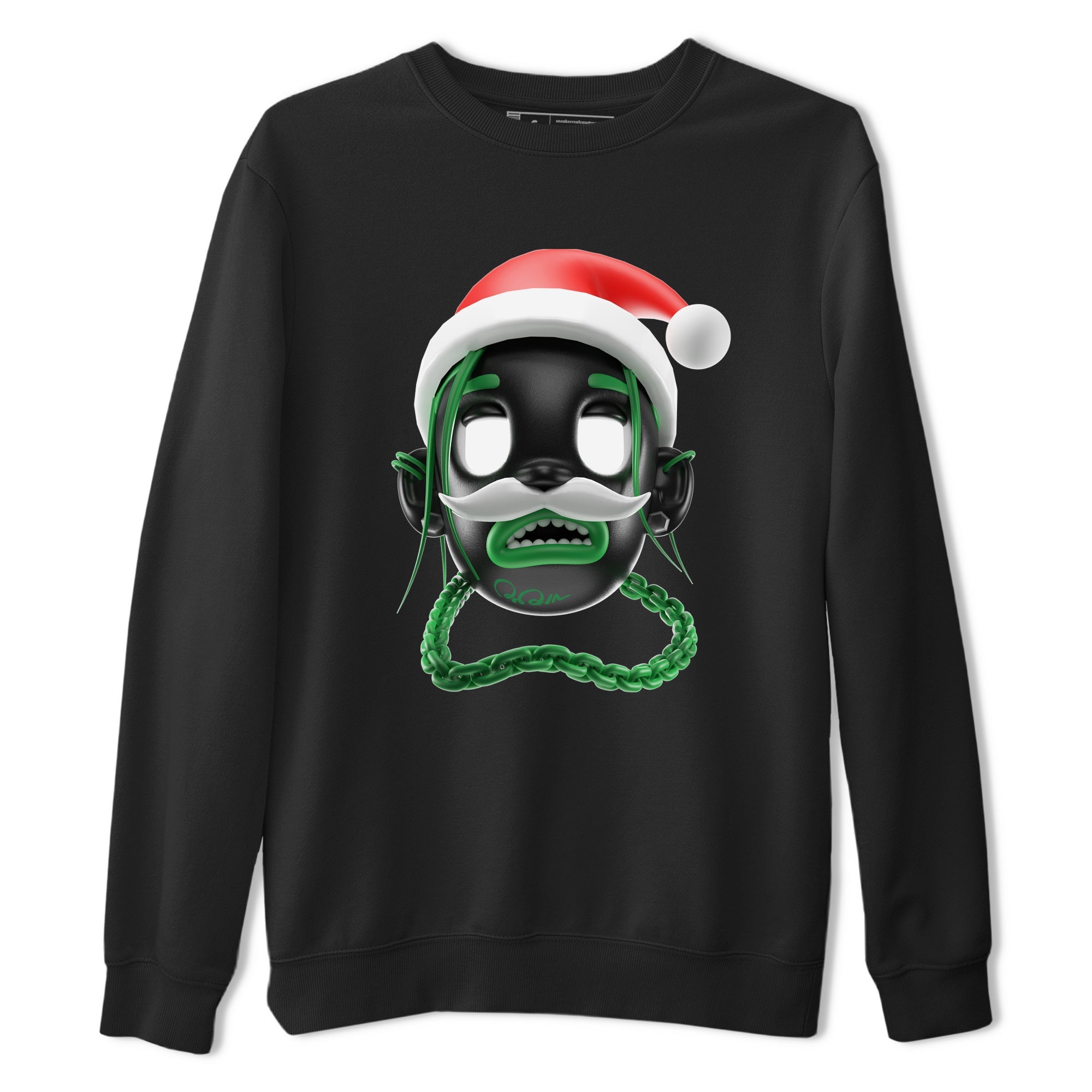 Air Jordan 1 Celtics shirt to match jordans Goosebumps Boy Christmas Edition sneaker tees Santa Gift AJ1 Celtics SNRT Sneaker Release Tees Unisex Black 2 T-Shirt