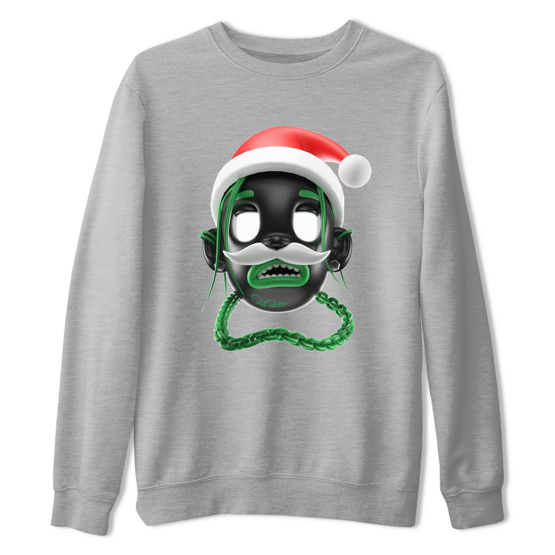 Air Jordan 1 Celtics shirt to match jordans Goosebumps Boy Christmas Edition sneaker tees Santa Gift AJ1 Celtics SNRT Sneaker Release Tees Unisex Heather Grey 2 T-Shirt