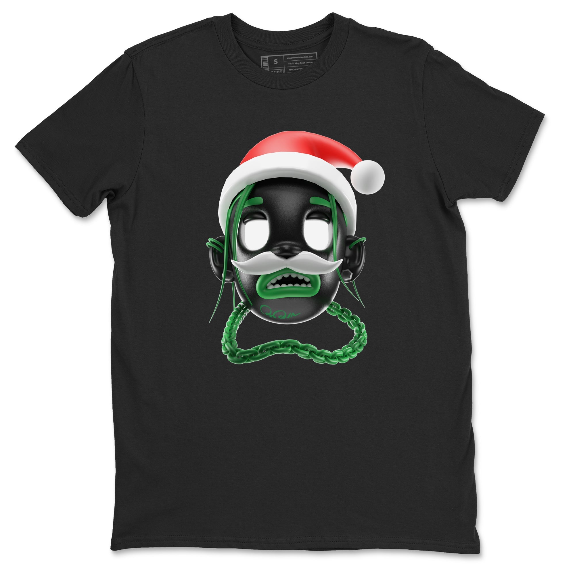 Air Jordan 1 Celtics shirt to match jordans Goosebumps Boy Christmas Edition sneaker tees Santa Gift AJ1 Celtics SNRT Sneaker Release Tees Unisex Black 2 T-Shirt