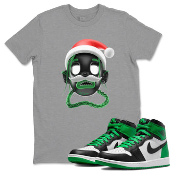 Air Jordan 1 Celtics shirt to match jordans Goosebumps Boy Christmas Edition sneaker tees Santa Gift AJ1 Celtics SNRT Sneaker Release Tees Unisex Heather Grey 1 T-Shirt
