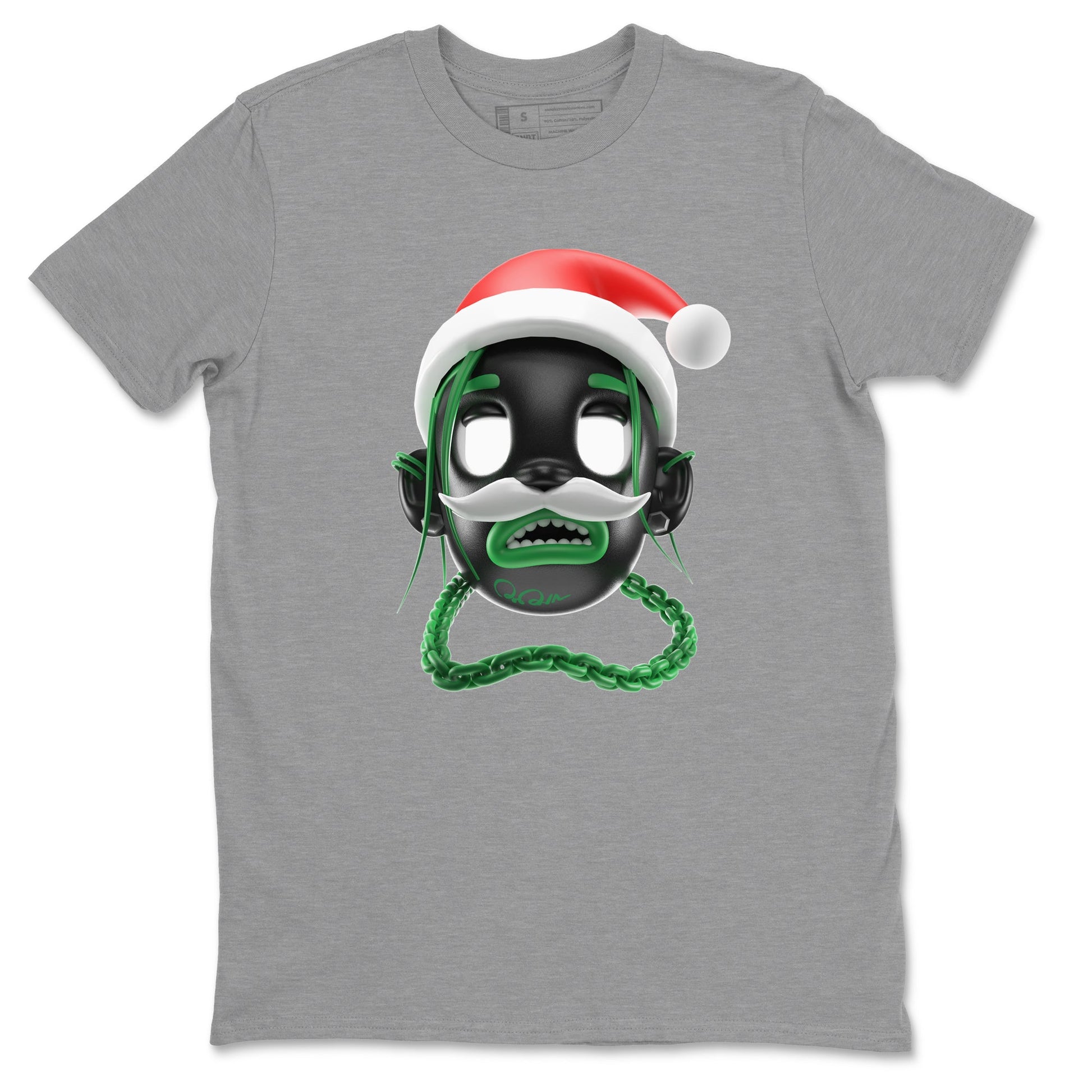 Air Jordan 1 Celtics shirt to match jordans Goosebumps Boy Christmas Edition sneaker tees Santa Gift AJ1 Celtics SNRT Sneaker Release Tees Unisex Heather Grey 2 T-Shirt