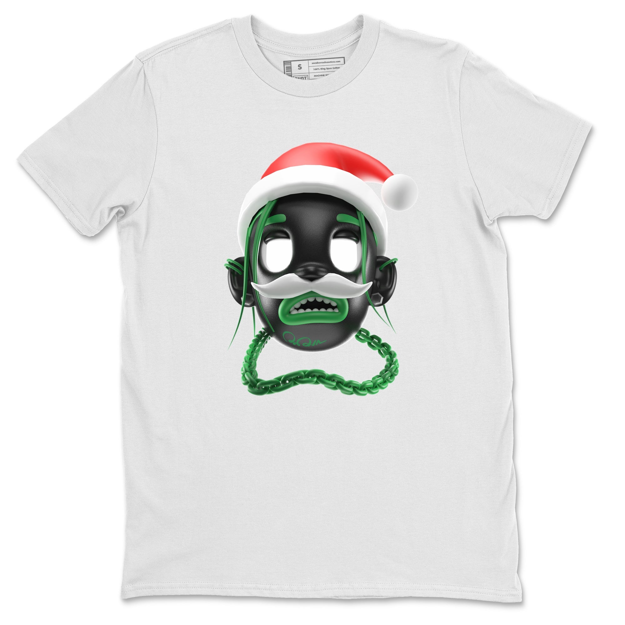 Air Jordan 1 Celtics shirt to match jordans Goosebumps Boy Christmas Edition sneaker tees Santa Gift AJ1 Celtics SNRT Sneaker Release Tees Unisex White 2 T-Shirt