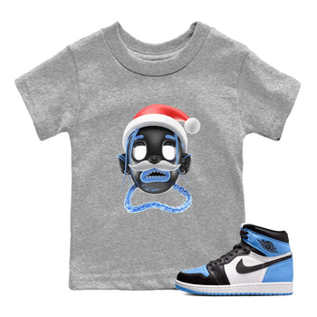 Air Jordan 1 UNC Toe shirt to match jordans Goosebumps Boy Christmas Edition sneaker tees Santa Gift AJ1 UNC Toe SNRT Sneaker Release Tees Baby Toddler Heather Grey 1 T-Shirt