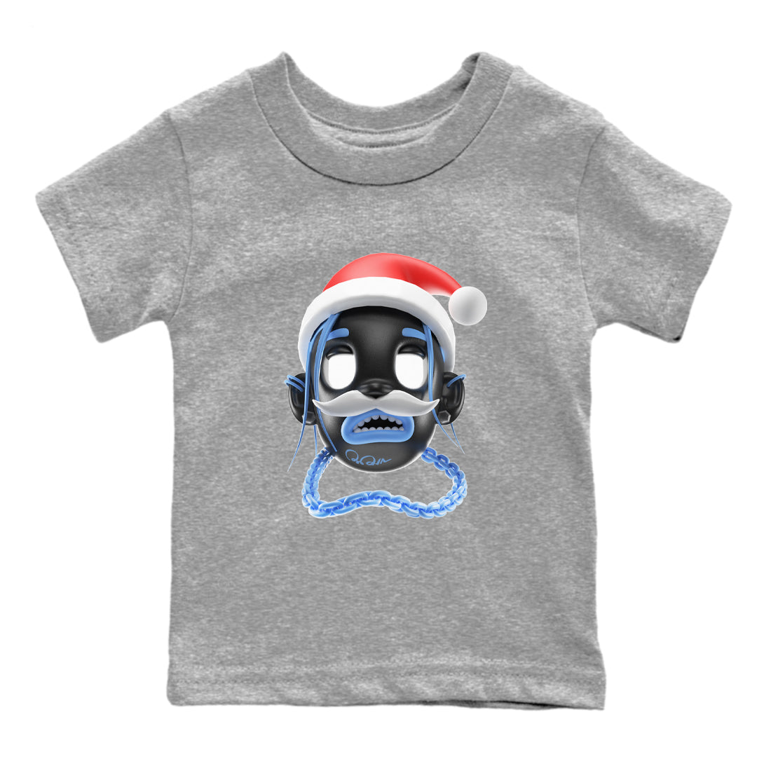 Air Jordan 1 UNC Toe shirt to match jordans Goosebumps Boy Christmas Edition sneaker tees Santa Gift AJ1 UNC Toe SNRT Sneaker Release Tees Baby Toddler Heather Grey 2 T-Shirt