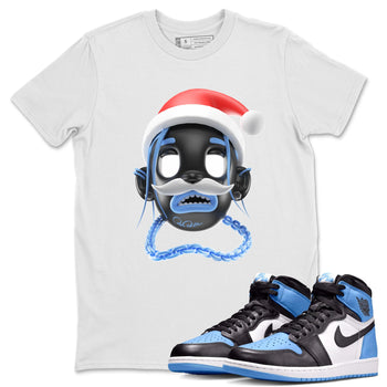 Air Jordan 1 UNC Toe shirt to match jordans Goosebumps Boy Christmas Edition sneaker tees Santa Gift AJ1 UNC Toe SNRT Sneaker Release Tees Unisex White 1 T-Shirt