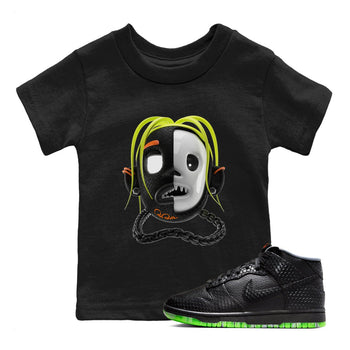 Dunk Mid Premium shirt to match jordans Goosebumps Boy sneaker tees Halloween night dress Dunk Halloween SNRT Sneaker Release Tees Baby Toddler Black 1 T-Shirt