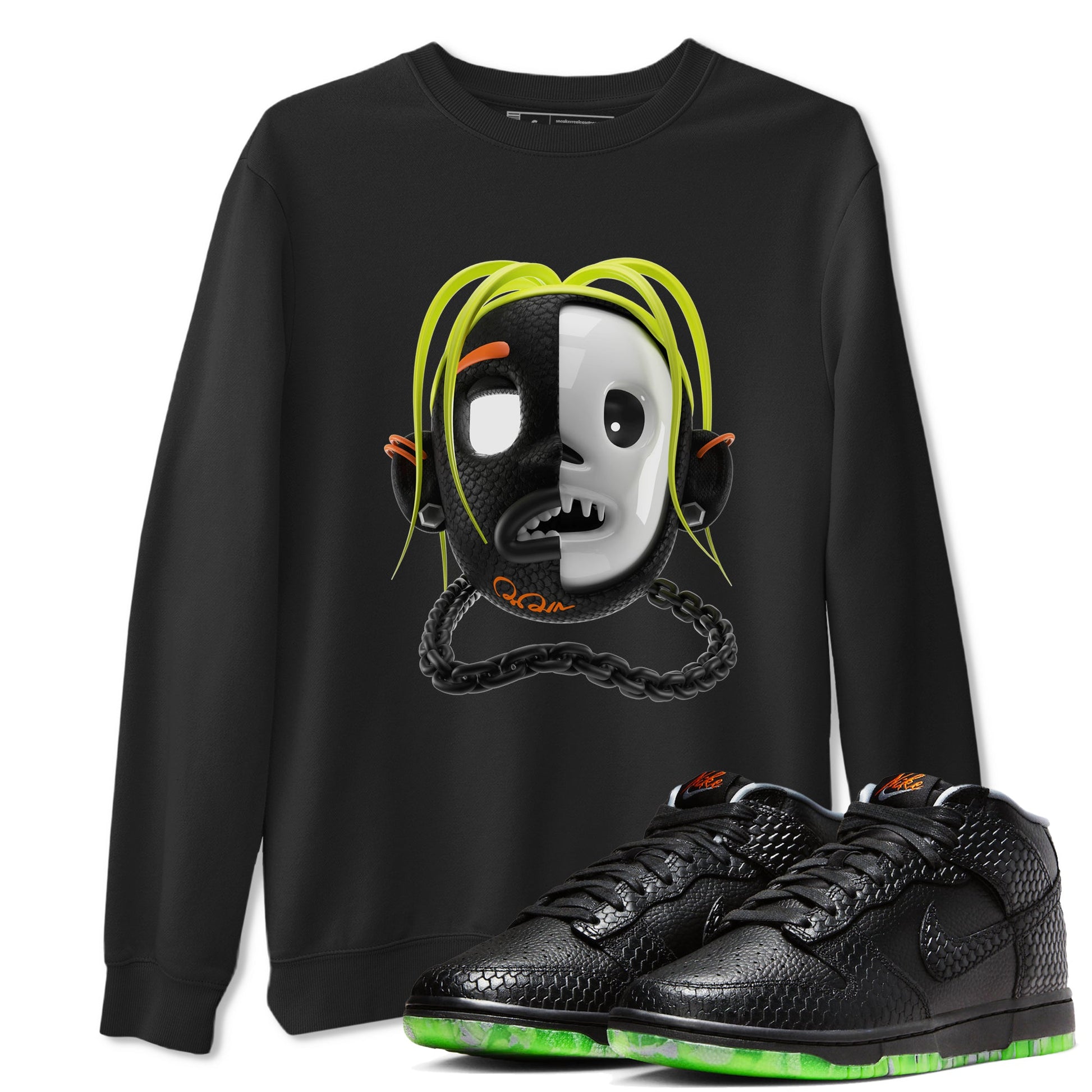 Dunk Mid Premium shirt to match jordans Goosebumps Boy sneaker tees Halloween night dress Dunk Halloween SNRT Sneaker Release Tees Unisex Black 1 T-Shirt