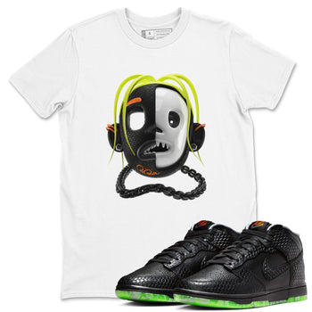 Dunk Mid Premium shirt to match jordans Goosebumps Boy sneaker tees Halloween night dress Dunk Halloween SNRT Sneaker Release Tees Unisex White 1 T-Shirt