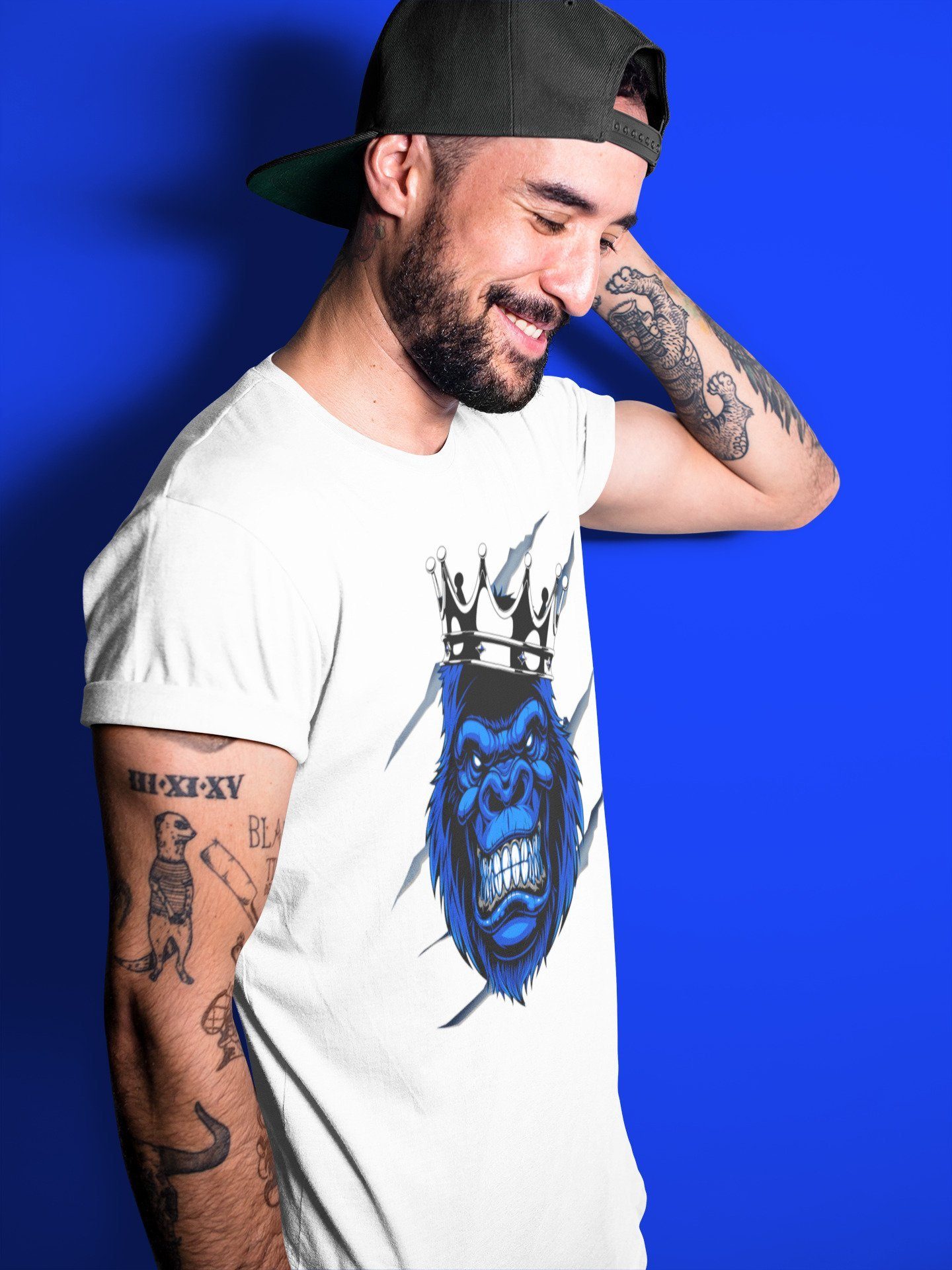 Jordan 3 Racer Blue Sneaker Match Tees Gorilla Sneaker Tees Jordan 3 Racer Blue Sneaker Release Tees Unisex Shirts