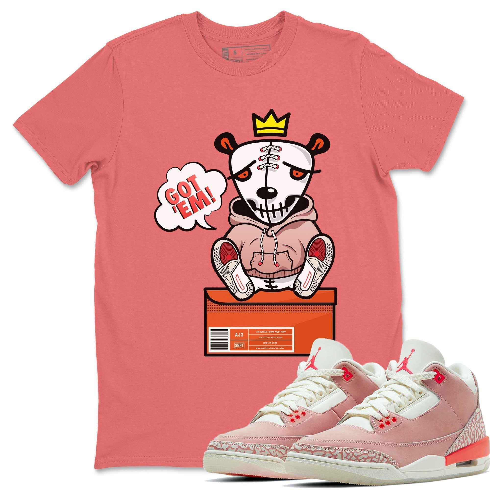 Jordan 3 Rust Pink Sneaker Match Tees Got Em Sneaker Tees Jordan 3 Rust Pink Sneaker Release Tees Unisex Shirts