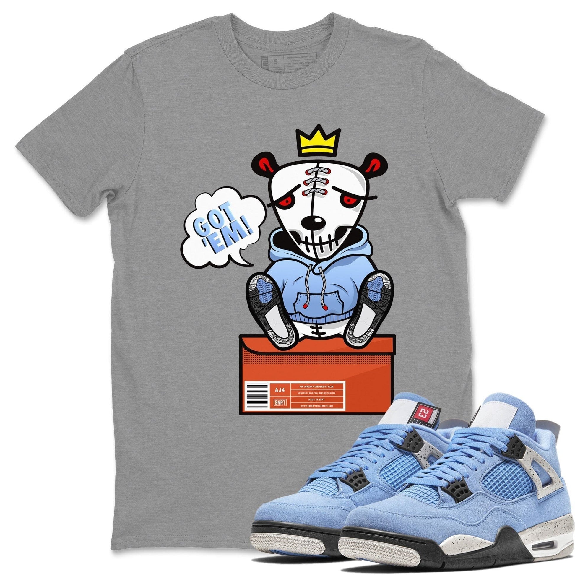 Air Jordan 4 University Blue Tee, Shirt To Match Air Jordan 4 University  Blue