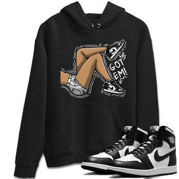 Air Jordan 1 Black White Sneaker Match Tees Got Em Legs Sneaker Tees Air Jordan 1 Black White Sneaker Release Tees Unisex Shirts