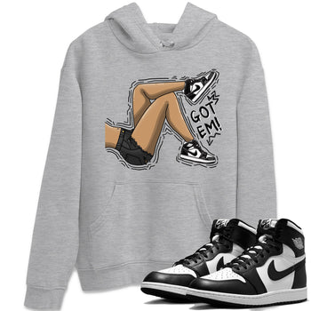 Air Jordan 1 Black White Sneaker Match Tees Got Em Legs Sneaker Tees Air Jordan 1 Black White Sneaker Release Tees Unisex Shirts