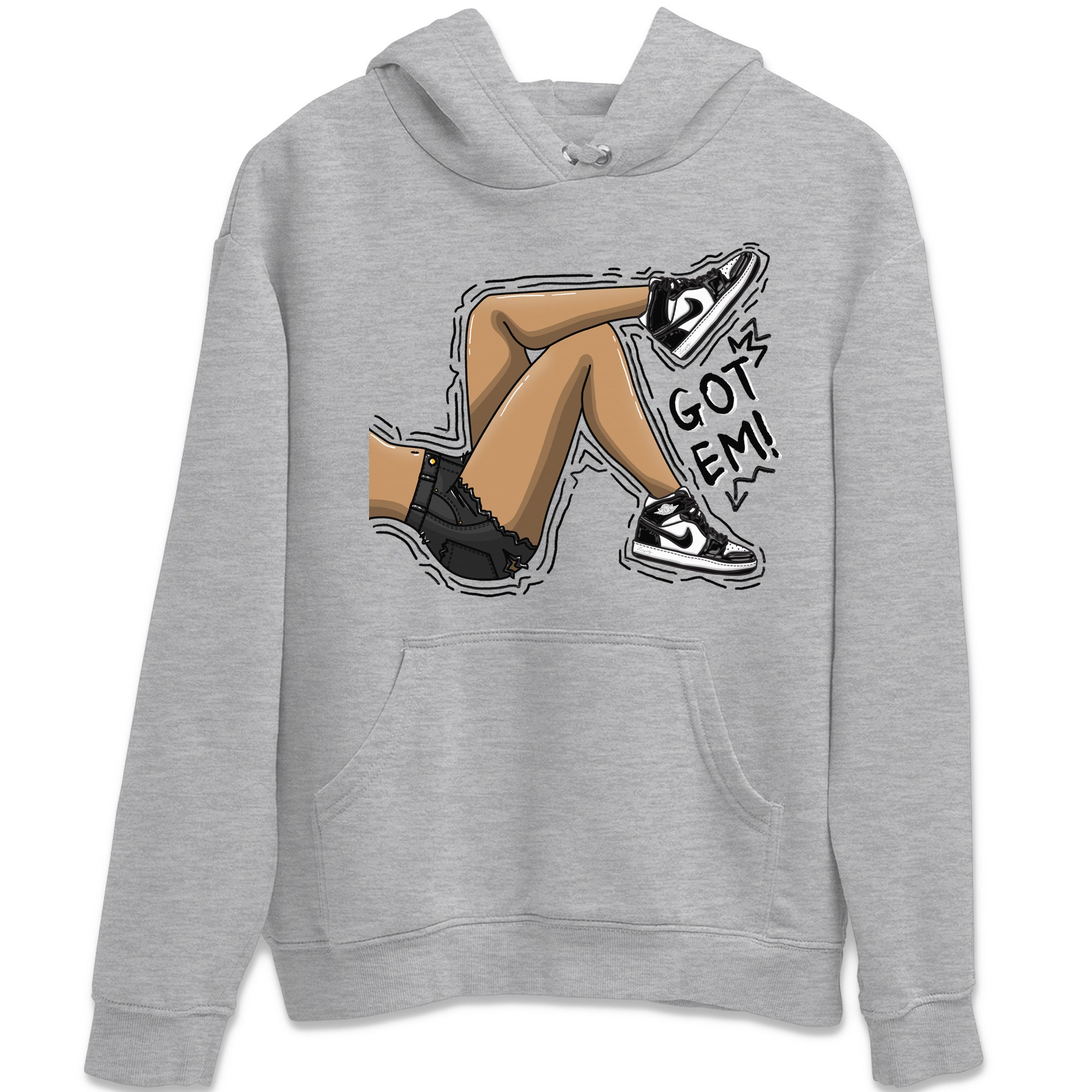 Air Jordan 1 Black White Sneaker Match Tees Got Em Legs Sneaker Tees Air Jordan 1 Black White Sneaker Release Tees Unisex Shirts