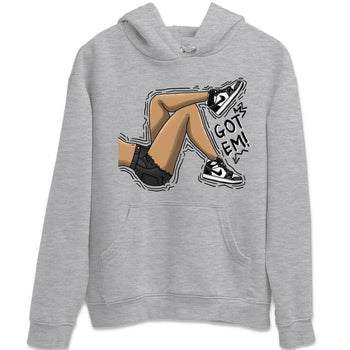 Air Jordan 1 Black White Sneaker Match Tees Got Em Legs Sneaker Tees Air Jordan 1 Black White Sneaker Release Tees Unisex Shirts