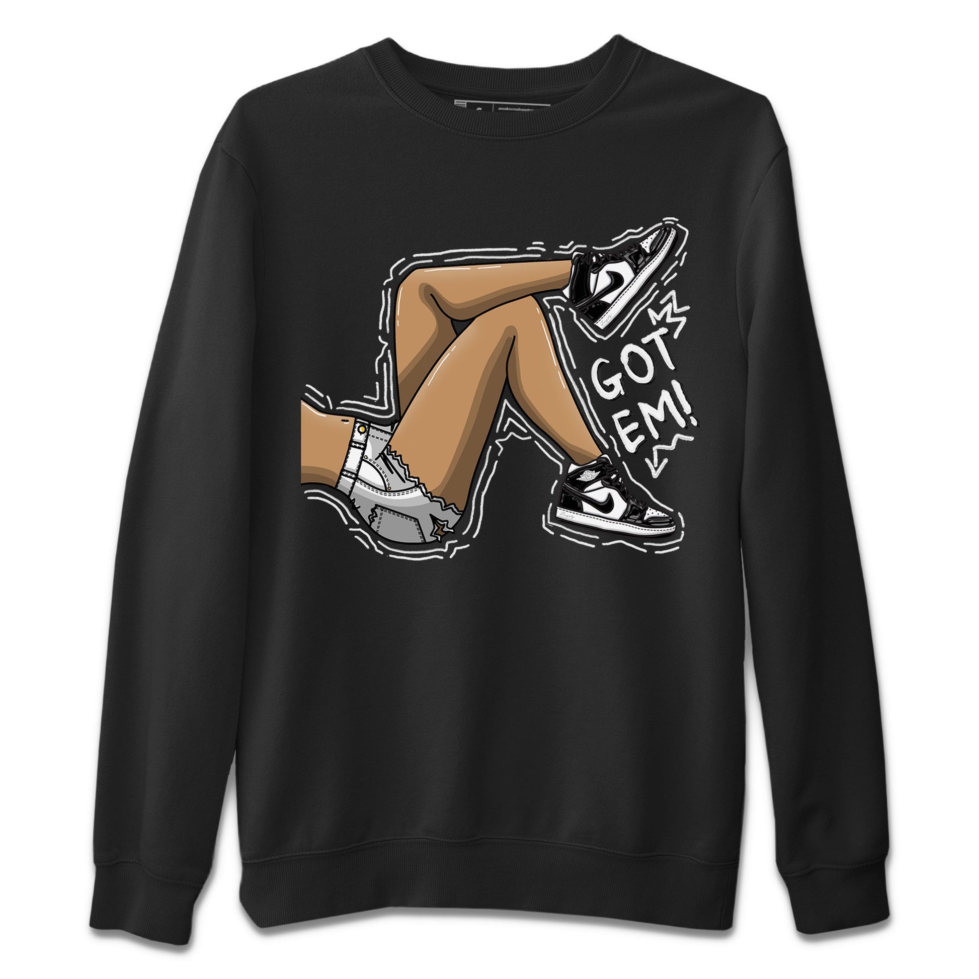 Air Jordan 1 Black White Sneaker Match Tees Got Em Legs Sneaker Tees Air Jordan 1 Black White Sneaker Release Tees Unisex Shirts